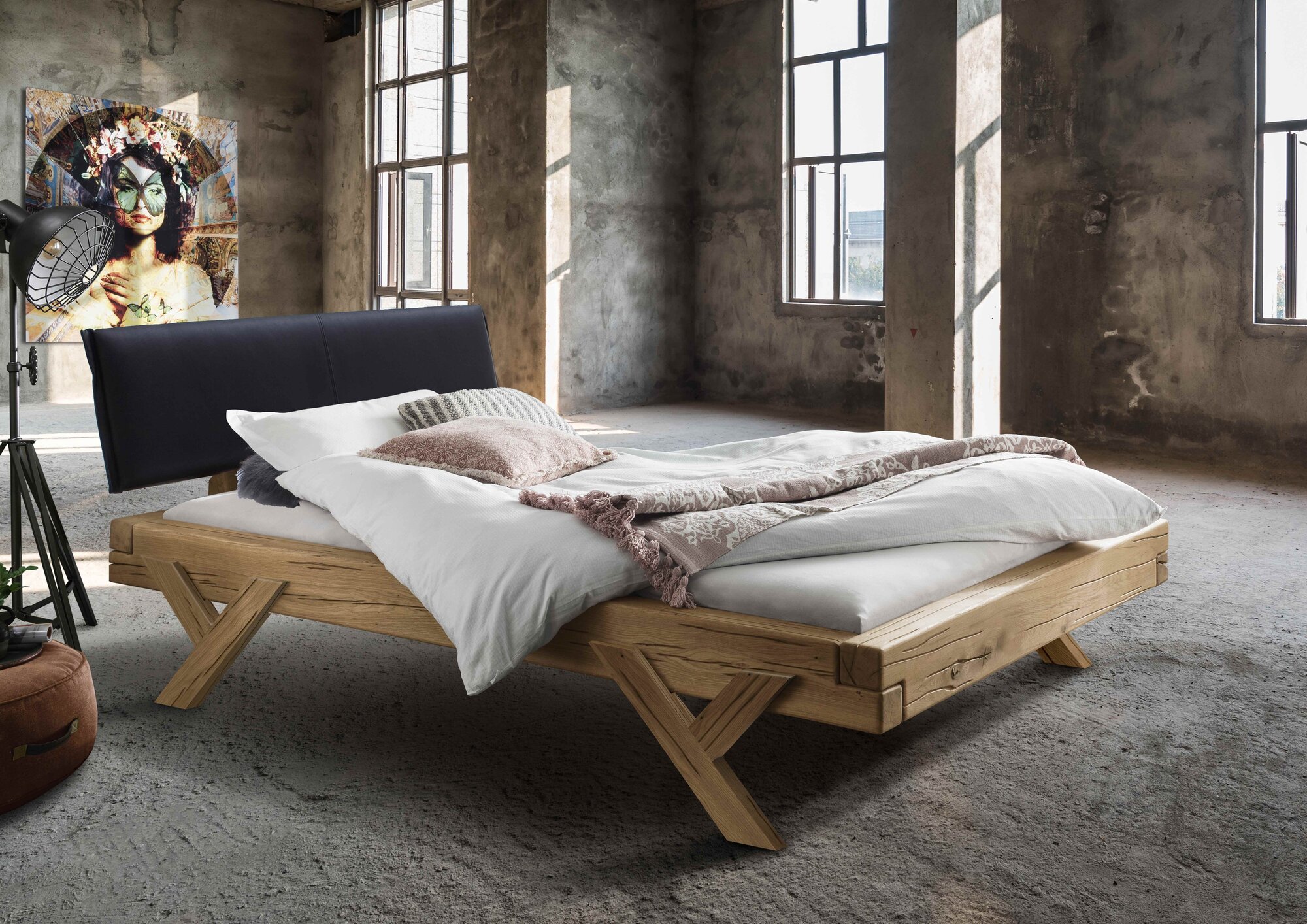 Massivholz-Balkenbetten Unika von Cinall – Natürliche Unikate für dein Schlafzimmer