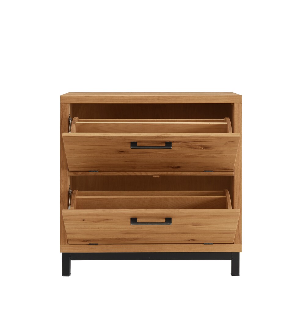 Schuhschrank Brest aus massiver Wildeiche oder Kernbuche Bild 3