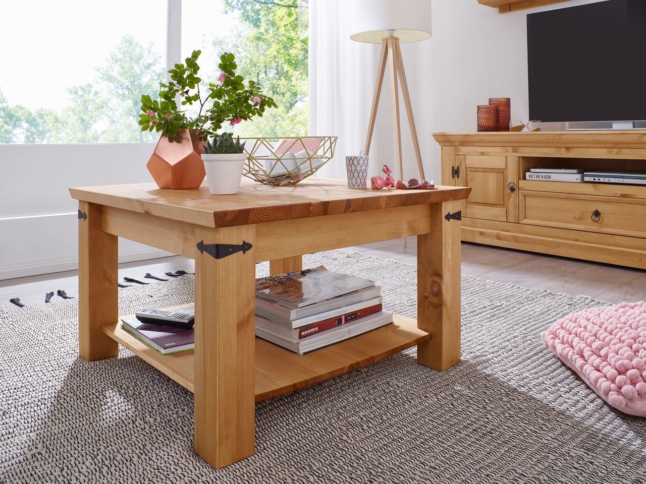 Couchtisch I Ribe aus massiver Kiefer Bild 1