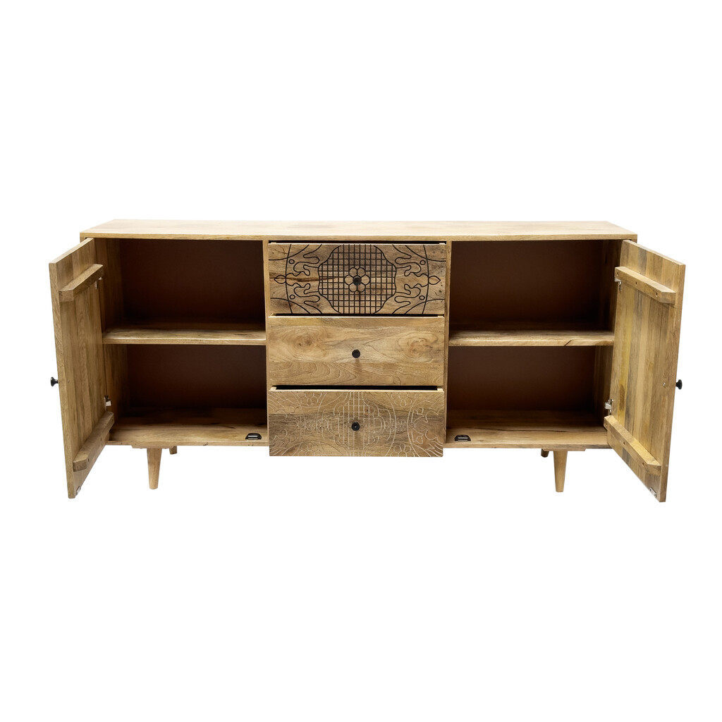 Sideboard LYN Breit mit Recyceltem Altholz Bild 2