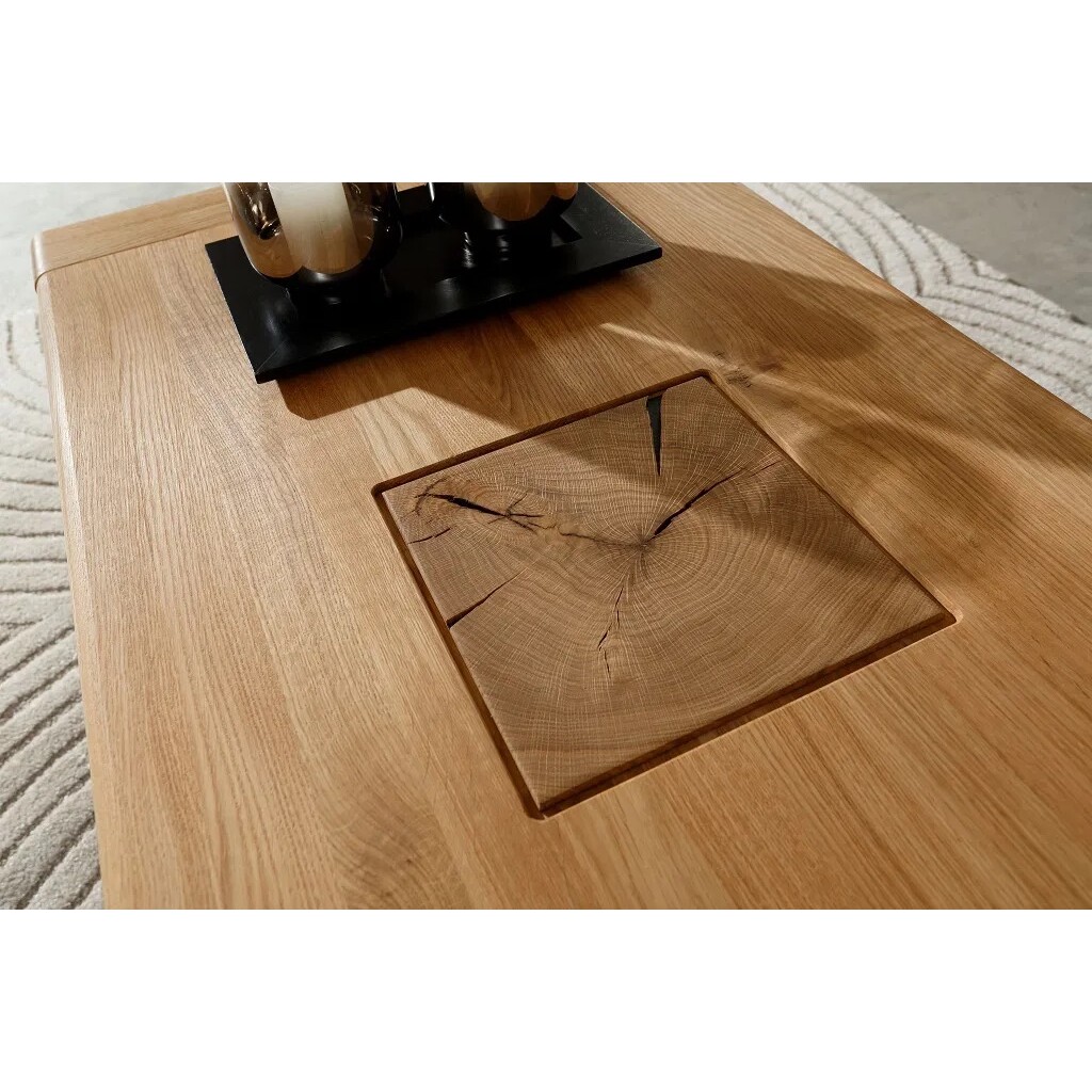 Couchtisch Vejers, Wildeiche Massiv, Hirnholz Bild 3