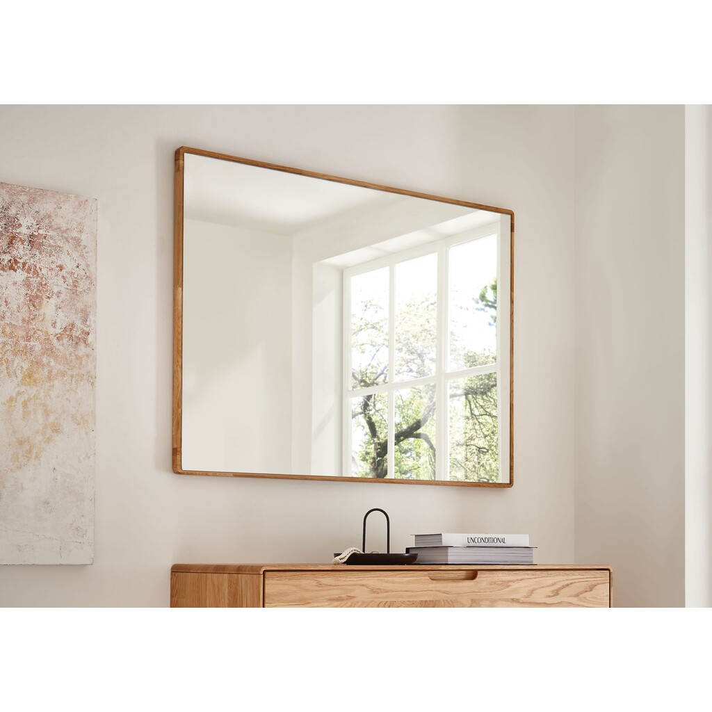 Garderoben Spiegel mit Massivholz Rahmen Roskilde Bild 4