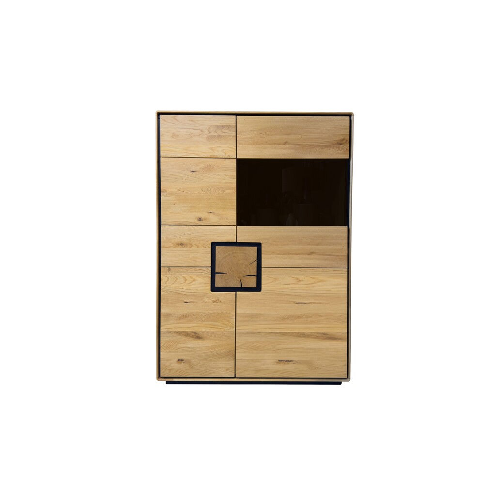 Highboard Vejers II, Wildeiche Massiv, Hirnholz Preview Image
