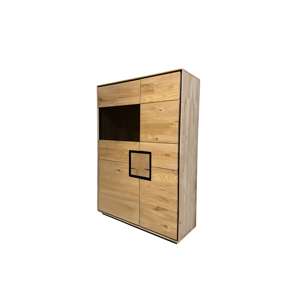 Highboard Vejers II, Wildeiche Massiv, Hirnholz Bild 5