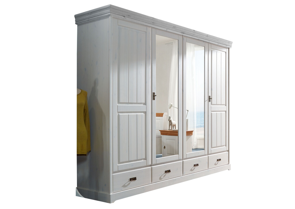 Kleiderschrank skandinavisch weiß Skandic Bild 4