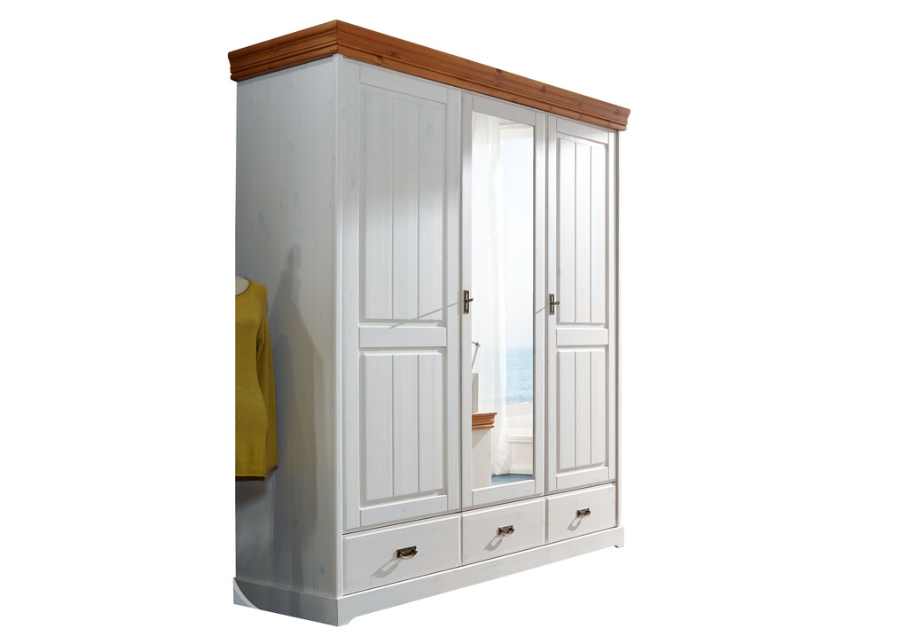 Kleiderschrank skandinavisch weiß Skandic Bild 7