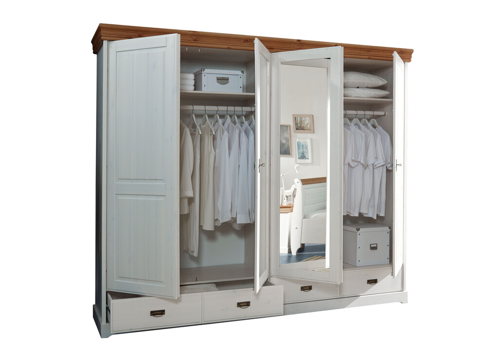 Kleiderschrank skandinavisch weiß Skandic Bild 9