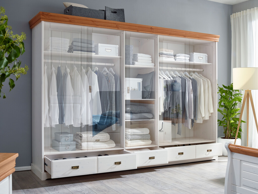 Kleiderschrank skandinavisch weiß Skandic Bild 10