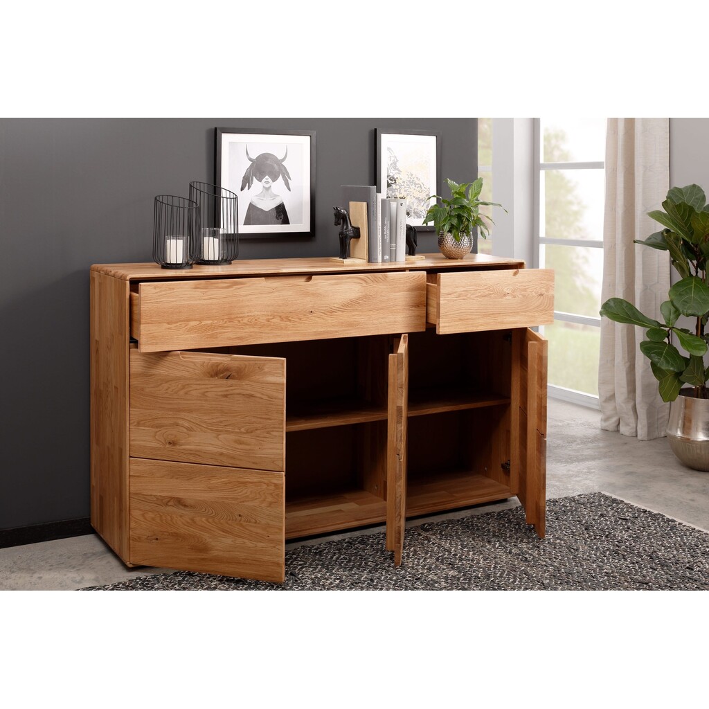 Massivholz Kommode Roskilde III Bild 4