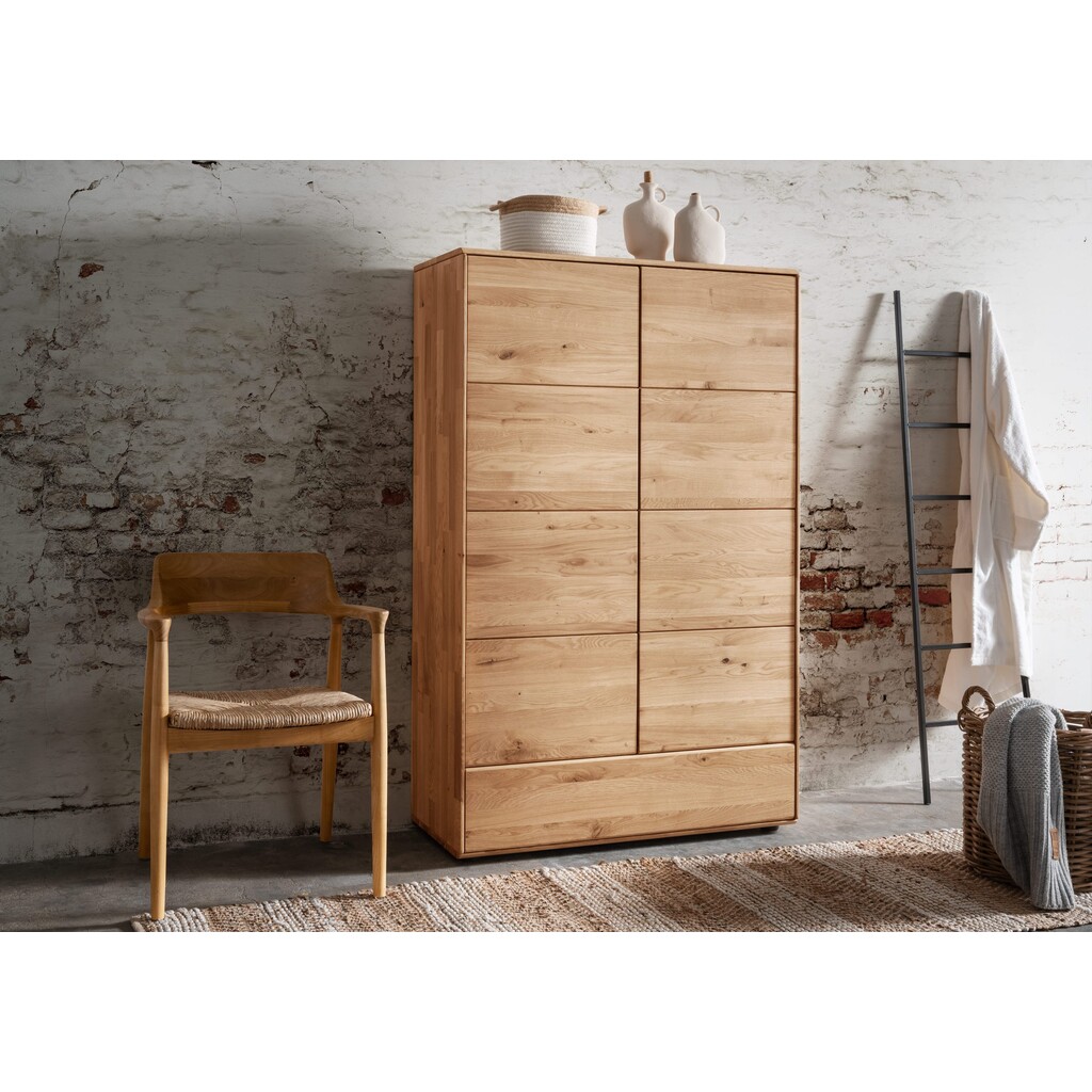 Massivholz Wäscheschrank Tondern Wildeiche Bild 4