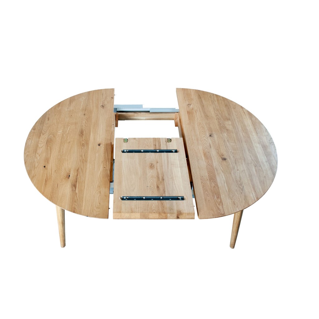 Runder Esstisch Ribe mit optionalem Auszug. Bild 8