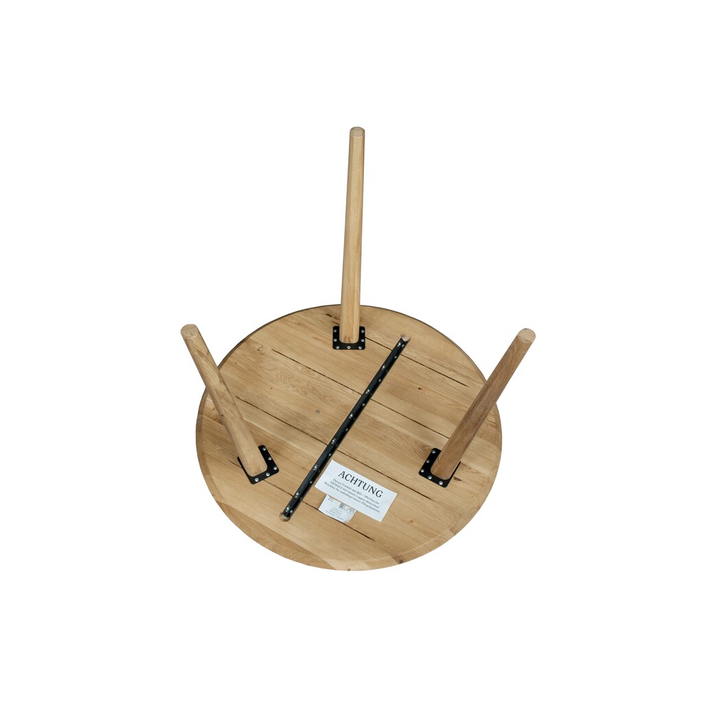 Runder Esstisch Ribe mit optionalem Auszug. Bild 9