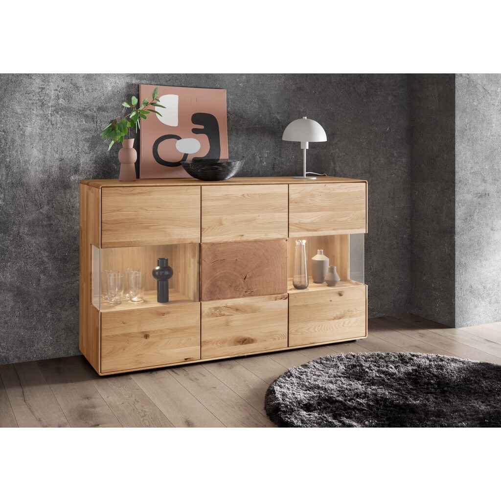 Sideboard II Herning Wildeiche mit Hirnholz Maserung Bild 2