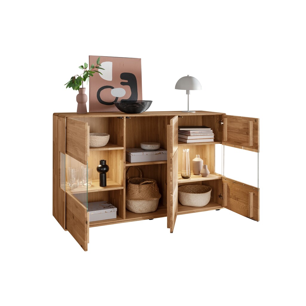 Sideboard II Herning Wildeiche mit Hirnholz Maserung Bild 4