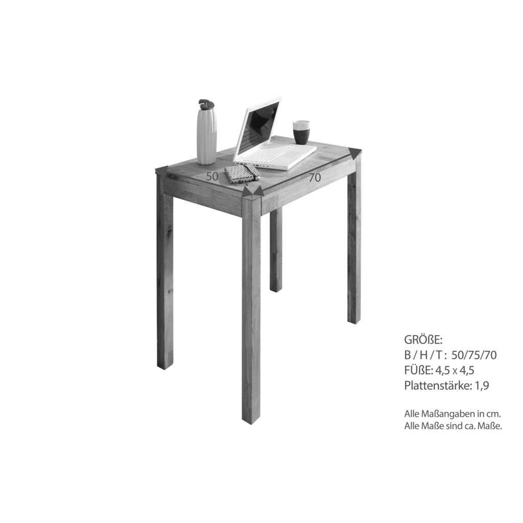 Tisch-Serie Farum aus Wildeiche Massivholz Bild 7