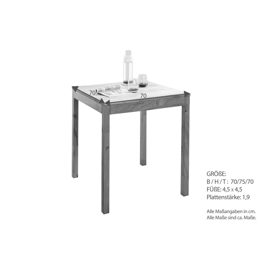 Tisch-Serie Farum aus Wildeiche Massivholz Bild 8