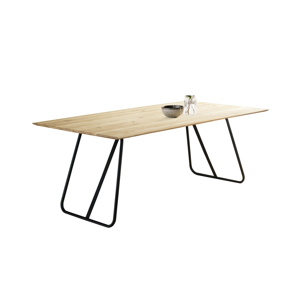 Tischgestell Skagen Rundrohr pulverbeschichtetes Metall Bild 2