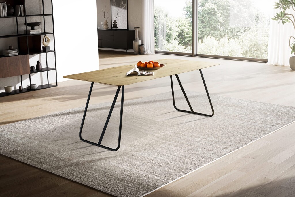 Tischgestell Skagen Rundrohr pulverbeschichtetes Metall Preview Image