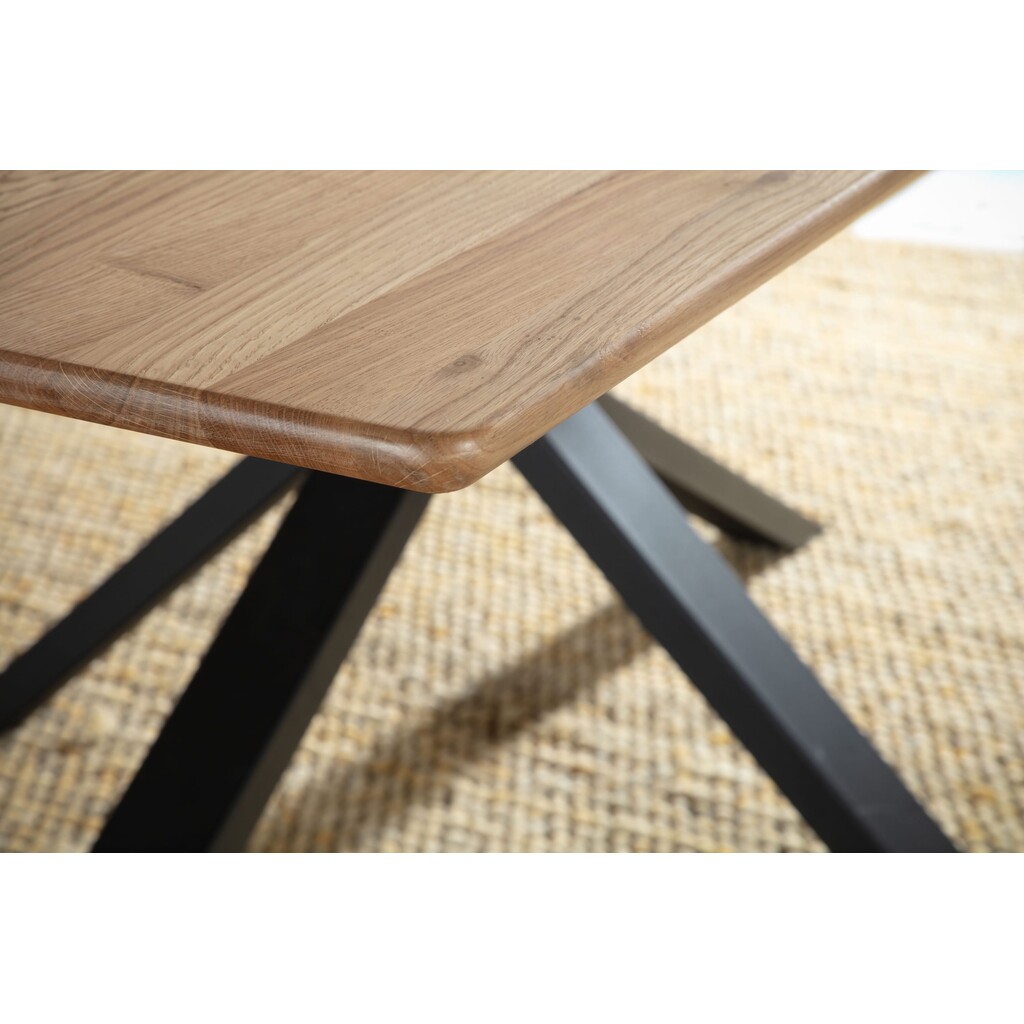 Tischplatte Skagen Wildeiche Massivholz gesoftete Kante Preview Image