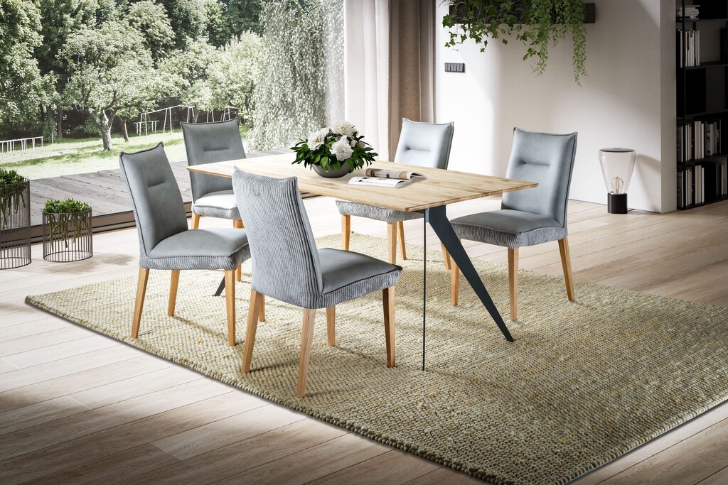 Tischplatte Skagen Wildeiche Massivholz gesoftete Kante Preview Image