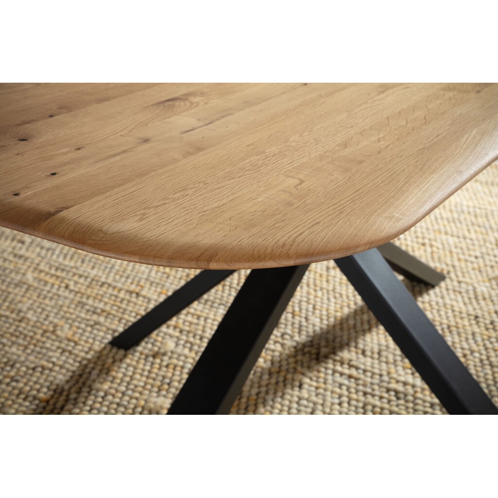 Tischplatte Skagen Wildeiche Massivholz mit Runder Kante R200 Preview Image