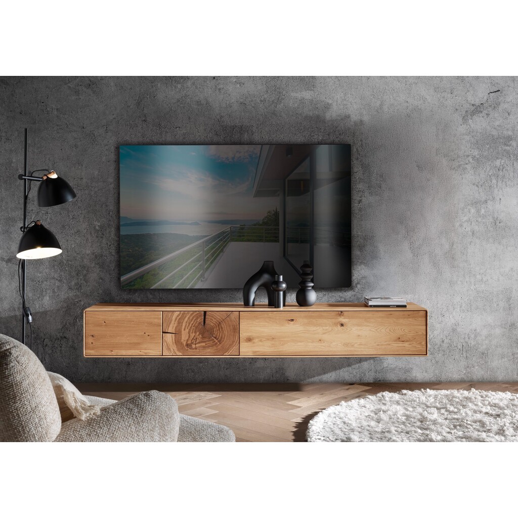 TV-Board II Herning Wildeiche mit Hirnholz Maserung Bild 2