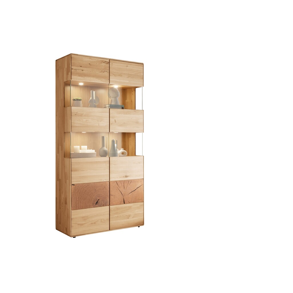 Vitrine II Herning Wildeiche mit Hirnholz Maserung Preview Image