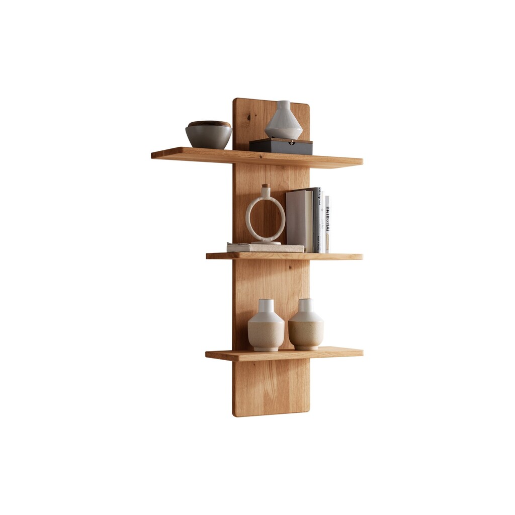 Wandboard mit 3 Böden Herning Wildeiche mit Hirnholz Maserung Preview Image