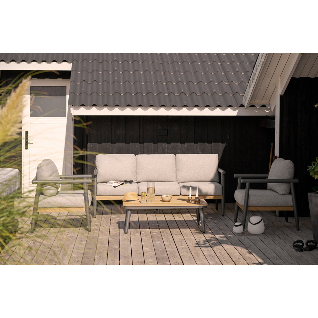 House Nordic Comillas Lounge Set Anthrazitgrau - Loungemöbel Preview Image