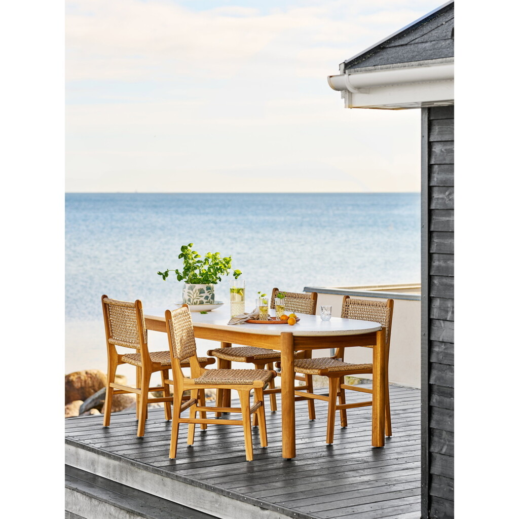 Gartentisch Esstisch Terracina aus Akazie & Terrazzo von House Nordic Preview Image