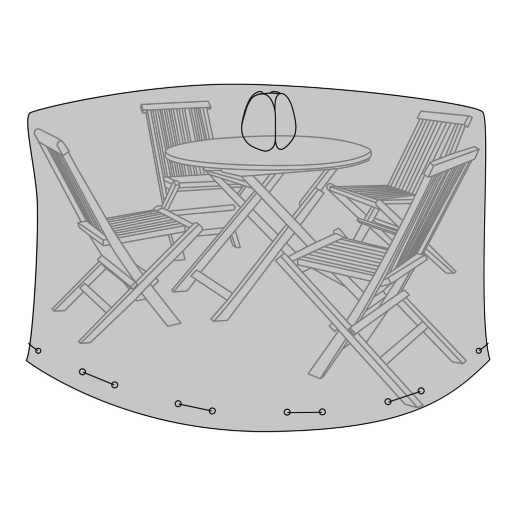 House Nordic Luxus Abdeckhaube für runden Tisch + 4 Stühle Preview Image