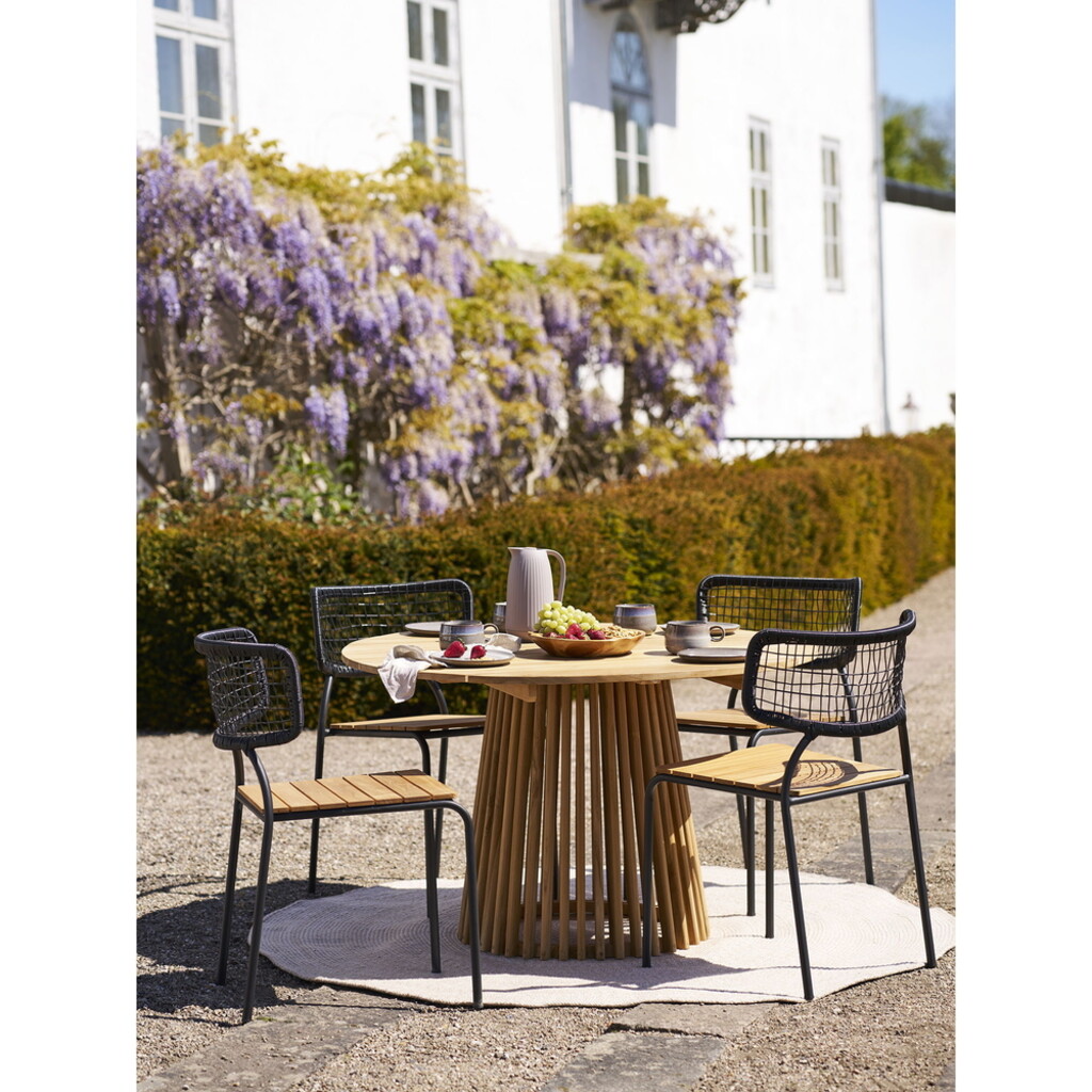 Runder Lorca Esstisch aus Teakholz, Gartentisch Preview Image