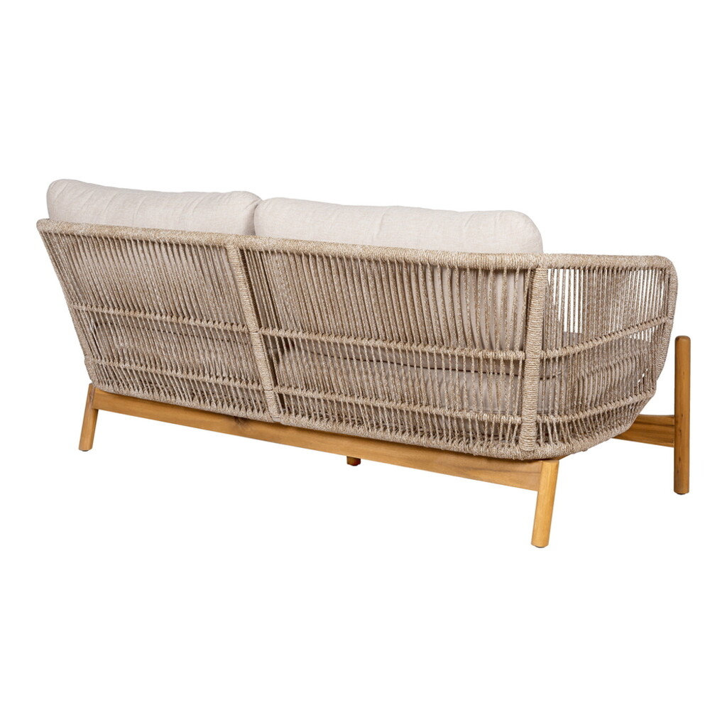 Terracina Lounge Garten Sofa, Akazie/Beige, inkl. Kissen Bild 3