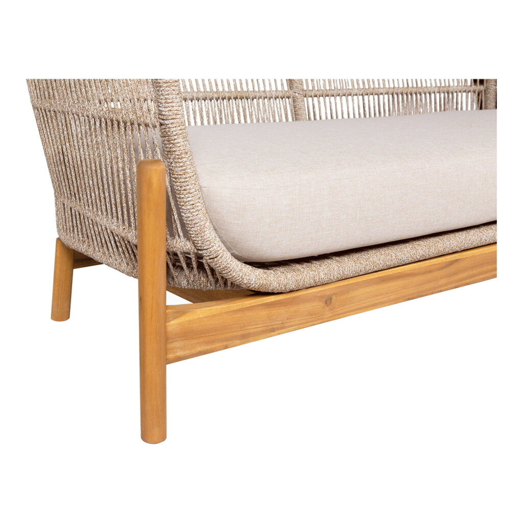 Terracina Lounge Garten Sofa, Akazie/Beige, inkl. Kissen Bild 4