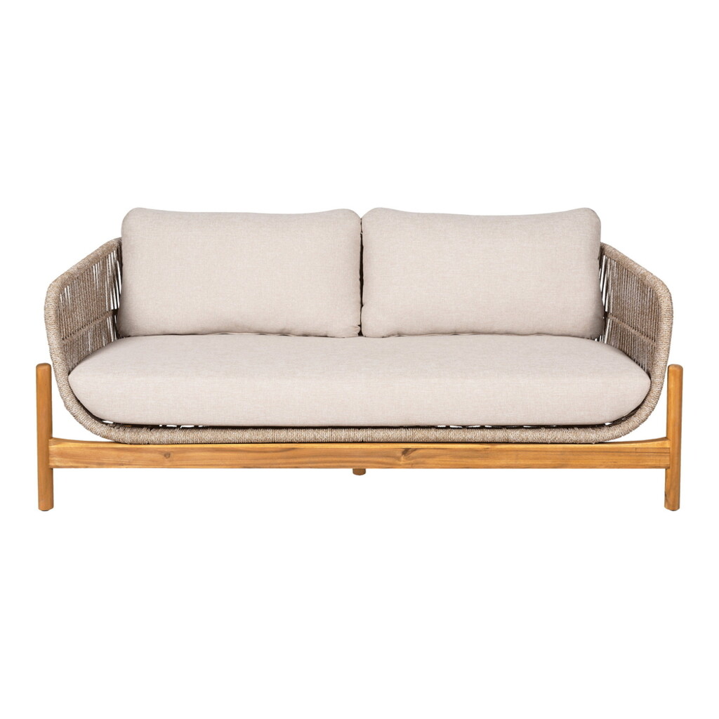 Terracina Lounge Garten Sofa, Akazie/Beige, inkl. Kissen Bild 5