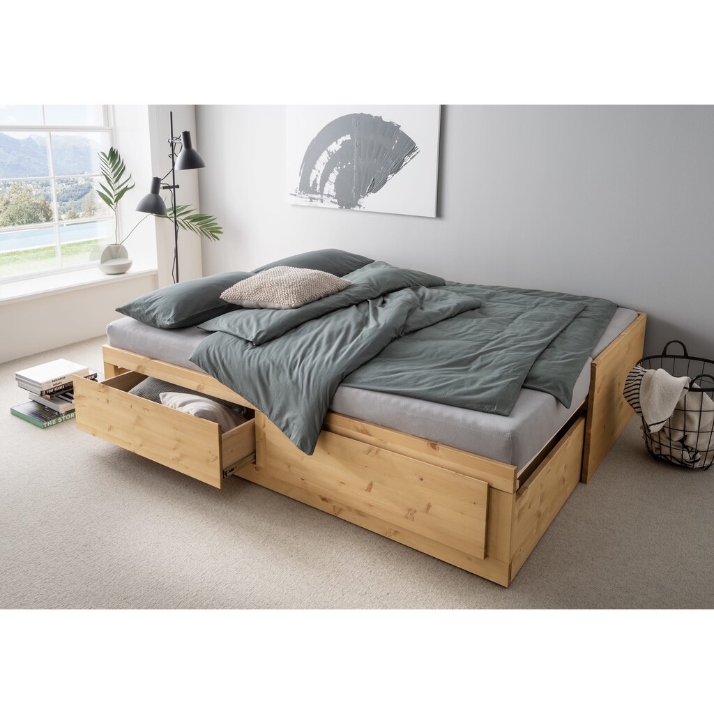 Ausziehbett Kinderzimmer, Jugendzimmer, Kiefer Massiv Bild 5