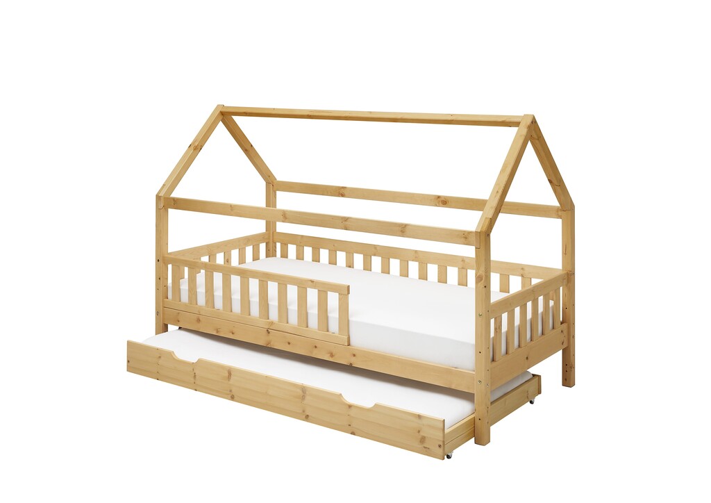 Hausbett für Kinder aus Kiefer Bild 5