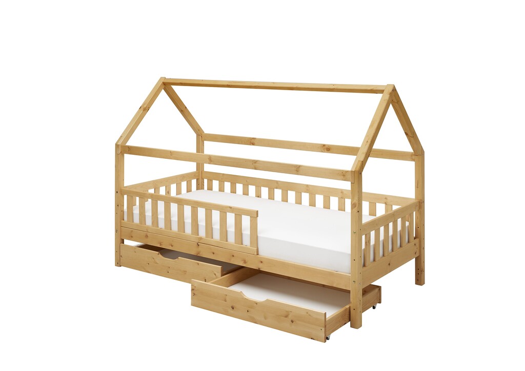 Hausbett für Kinder aus Kiefer Bild 6