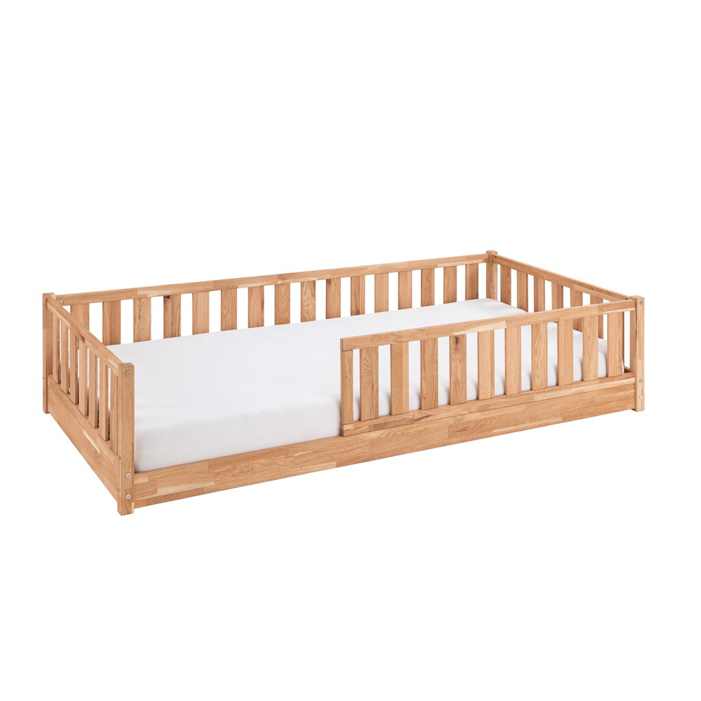 Kinder Bodenbett mit Rausfallschutz und Rollrost Preview Image