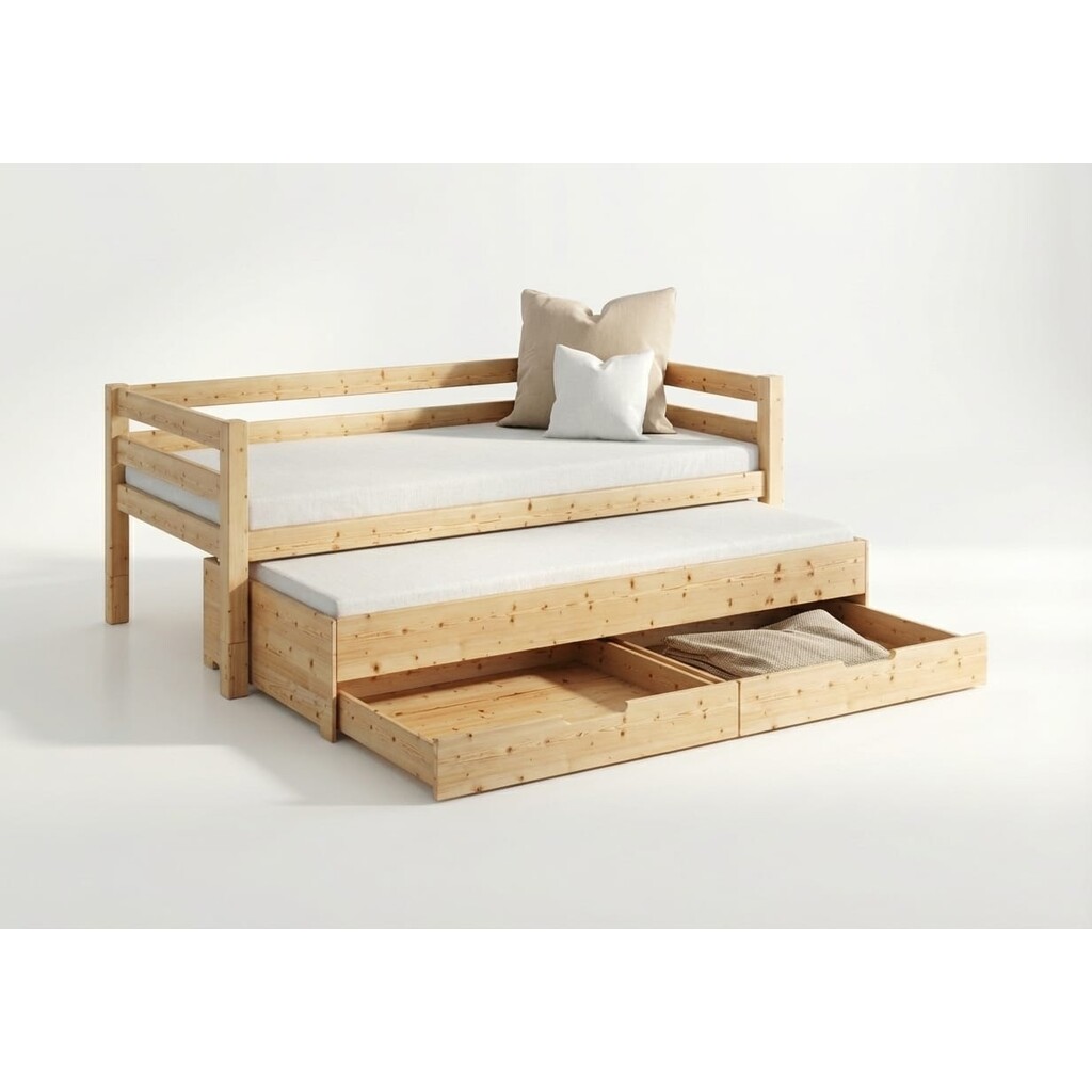 Infanskids Kinderbett Kojenbett mit Gästebett und Rollschubkästen Preview Image