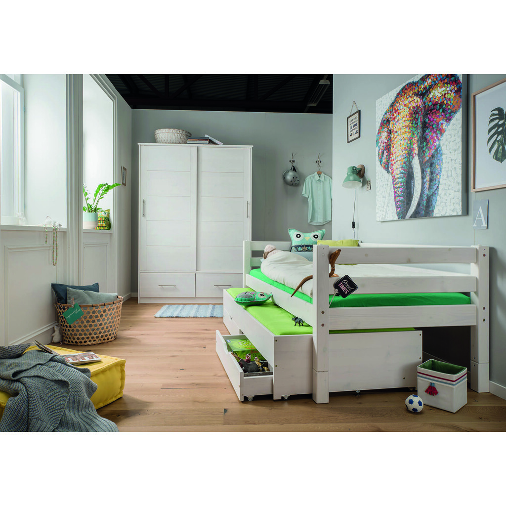 Infanskids Kinderbett Kojenbett mit Gästebett und Rollschubkästen Bild 5