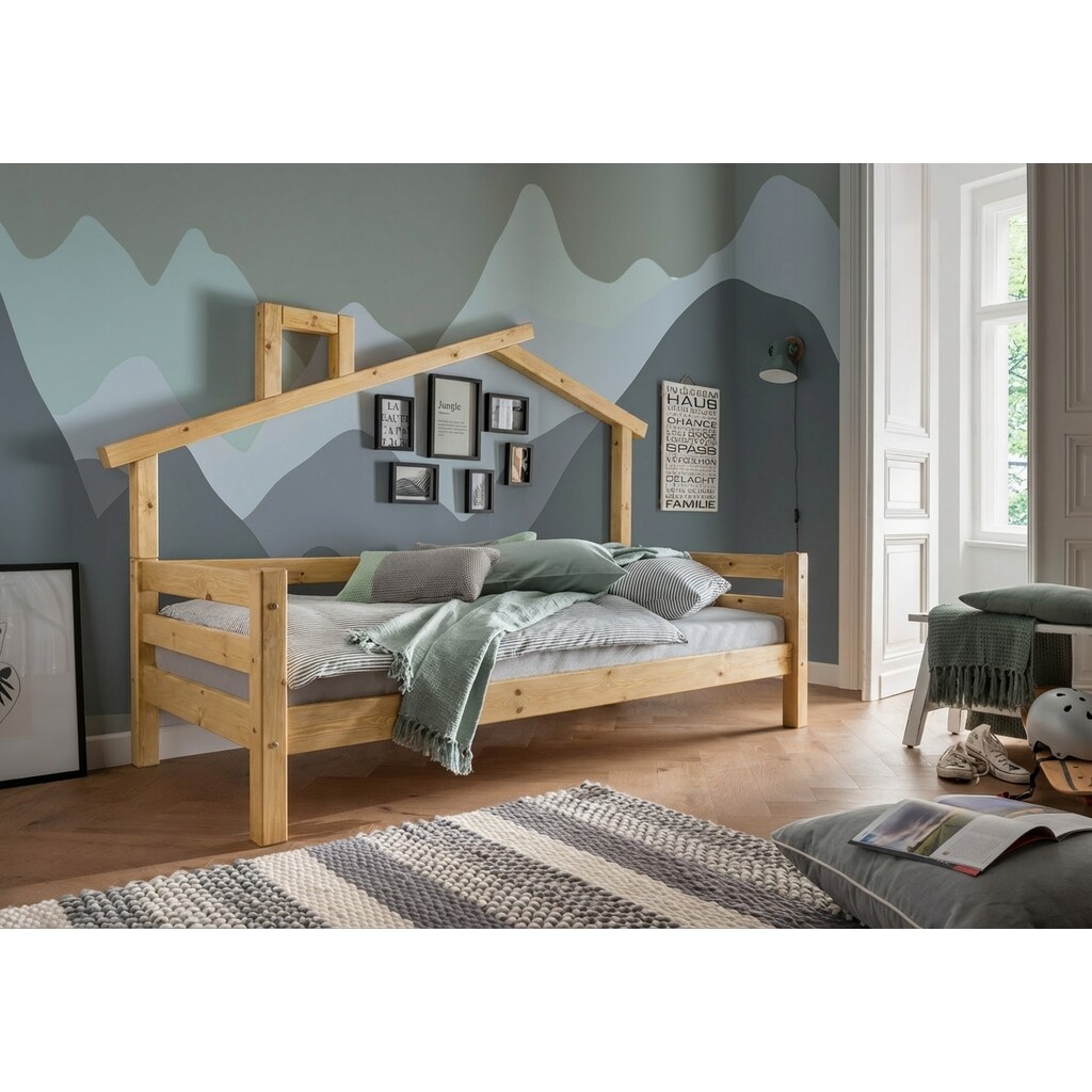 Infanskids Kinderbett mit Hausaufsatz Preview Image