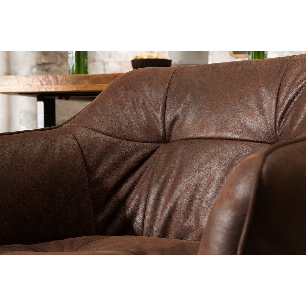 Barstuhl Loft mit Armlehnen Mikrofaser  Bild 7