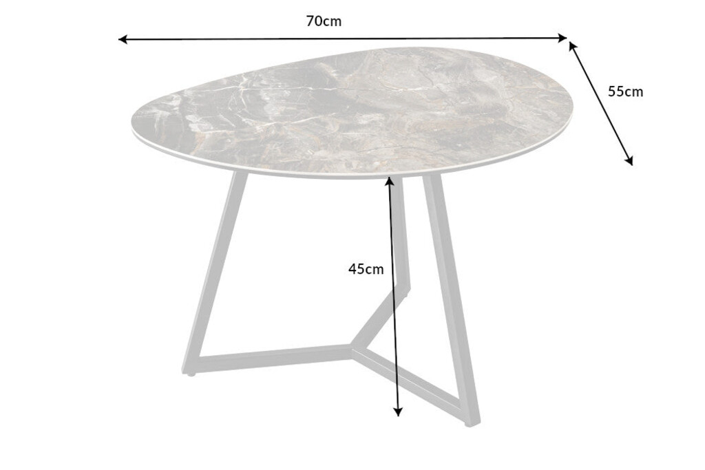 MARVELOUS Couchtisch Keramik & Hartglas | Invicta Interior Bild 7