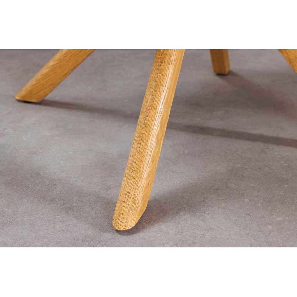 Drehsessel BIG GEORGE 360° mit automatischer Rückstellung, Eichenholzgestell Bild 11