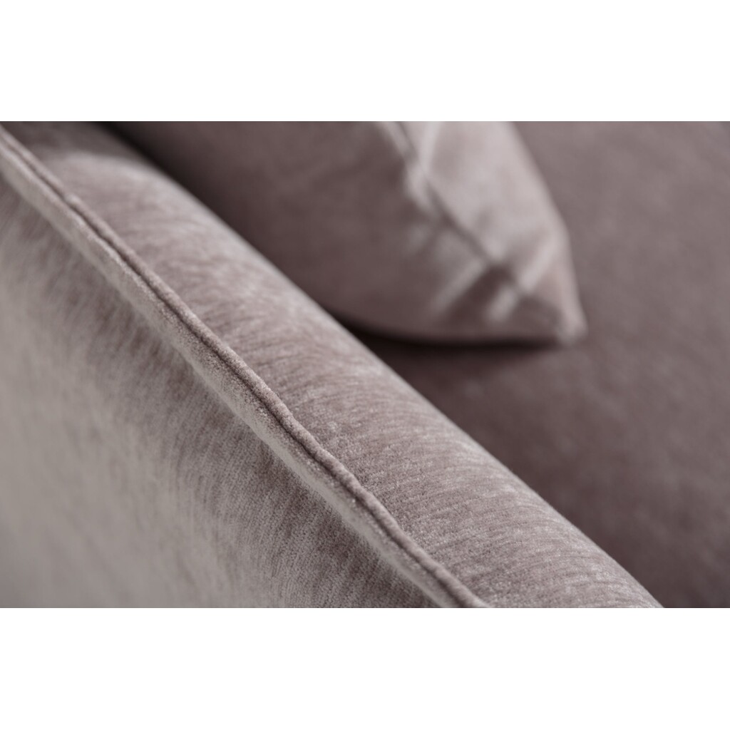 Ecksofa HEAVEN 255cm Federkern abnehmbarer Bezug Samt taupe Bild 5