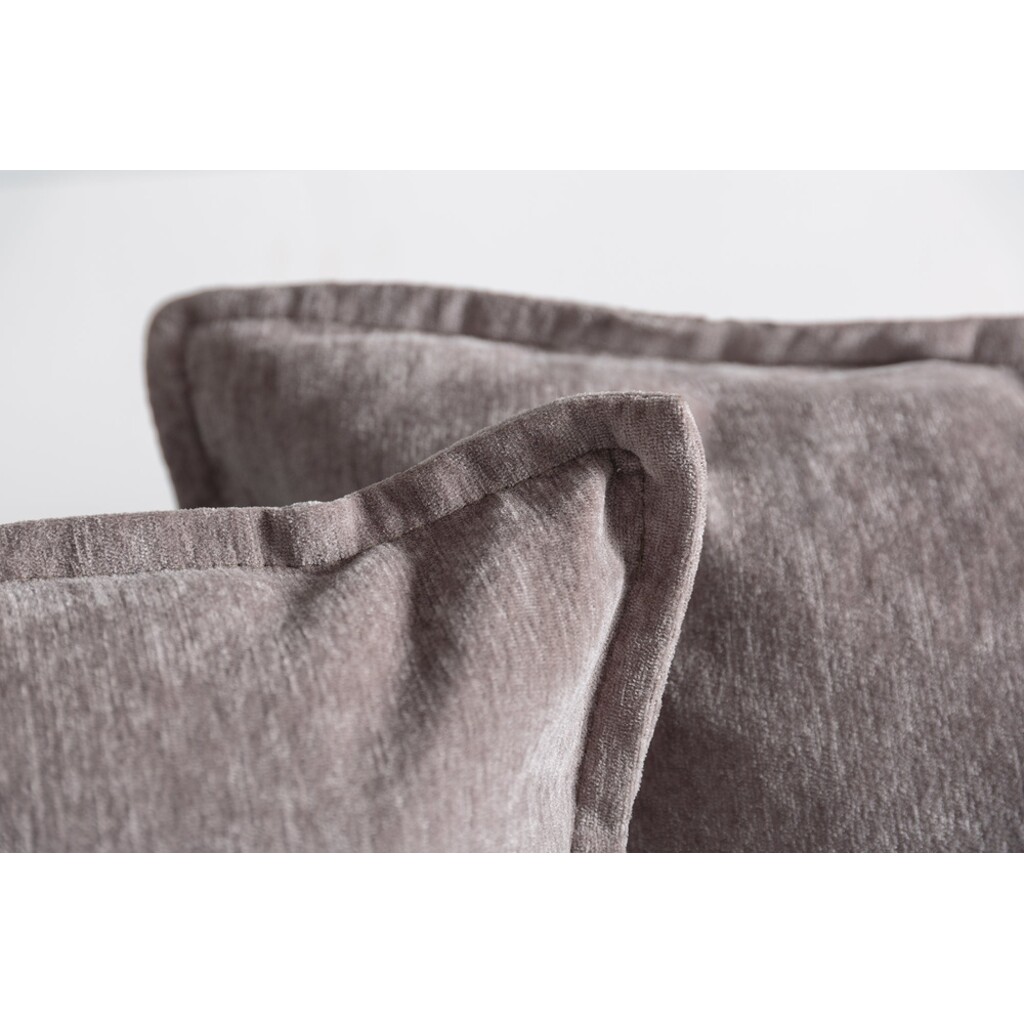 Ecksofa HEAVEN 255cm Federkern abnehmbarer Bezug Samt taupe Bild 7