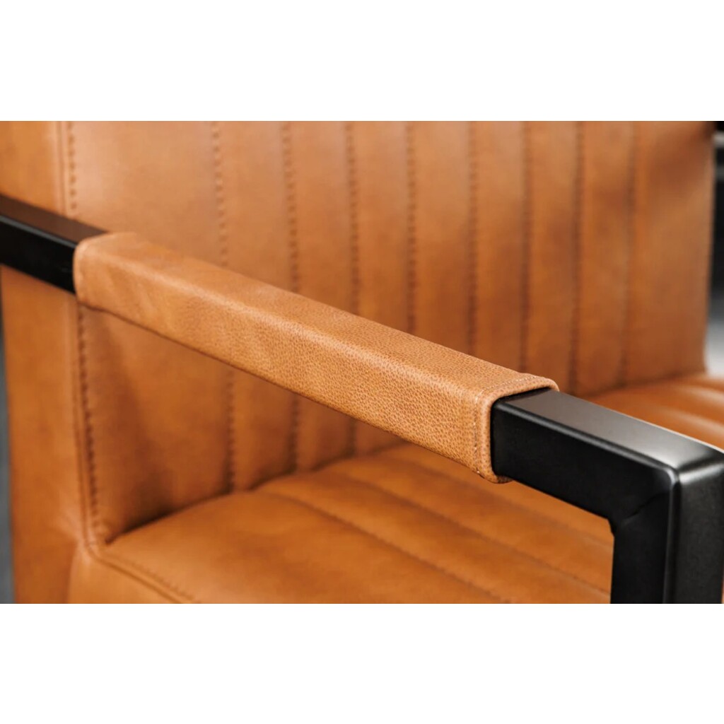 Freischwinger Stuhl Big Aston, Leder, Federkern Bild 11