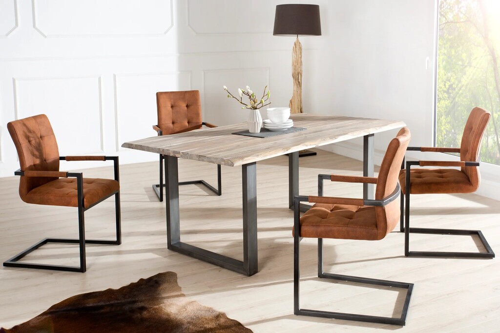 Freischwinger Stuhl Oxford Mikrofaser Preview Image