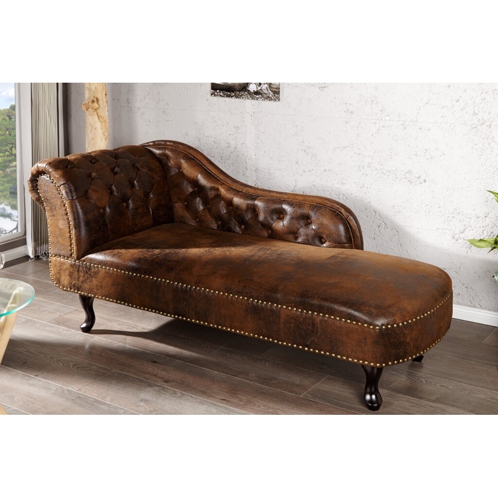 Recamiere CHESTERFIELD Antik-Look braun Bild 4